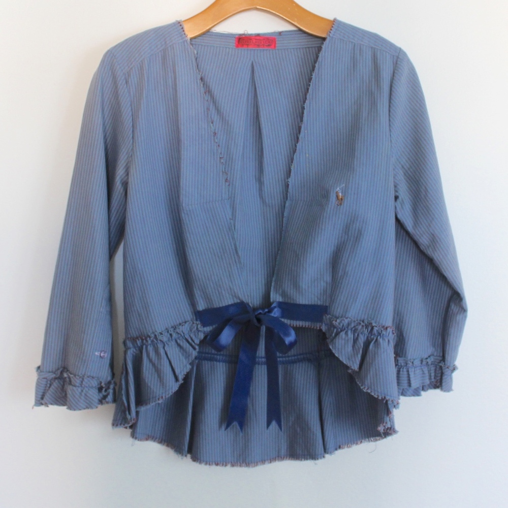 Polo vintage reworked  button down NEW